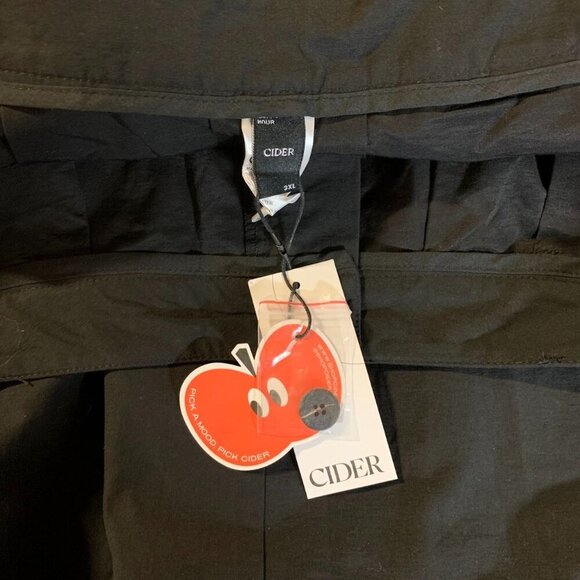 Cider Women's Pleated Front Midi‎ Belted Slowing Skirt Size 3XL NWT - Picture 5 of 13